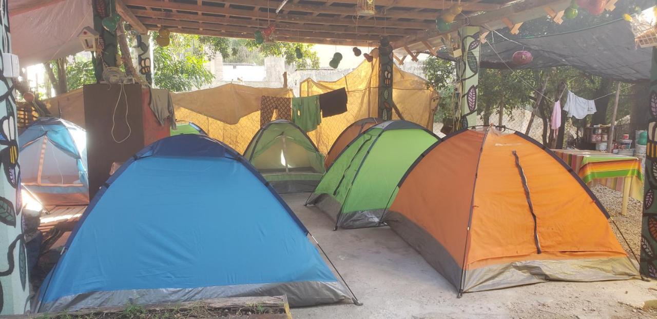 Hostal Y Camping Las G Bacalar Luaran gambar