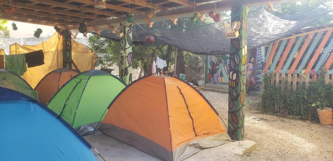 Hostal Y Camping Las G Bacalar Luaran gambar